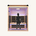 NUVIEArc3PersonIndoorFarInfraredSaunaLookWith1Person