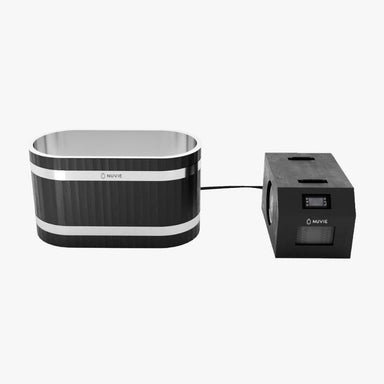 NUVIEEmberProCommercialIceBathandHotTub_Black_FrontView