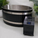 NUVIE Fusion Hybrid Barrel Sauna & Ember Dual Ice Bath Bundle with the look of the tub and chiller