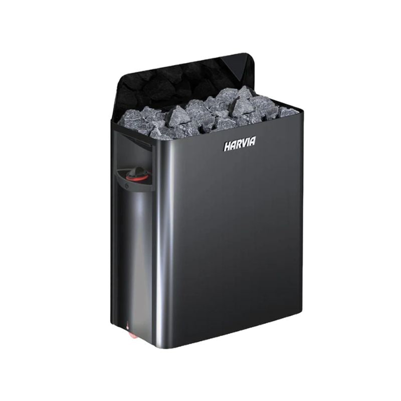 NUVIE Fusion 6–8 Person Hybrid Barrel Sauna Heater In Black Colour
