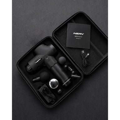 NERV Punch Massage Gun Complete Inclusions