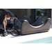 Nubis NubisLite Pneumatic Massage Table with Woman Inflating It