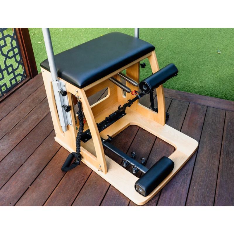 PioneerPilatesPP-WCPilatesDeluxeWundaChairFrontTopView