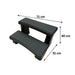 Plunge City GripStep XL Chest Freezer Stool in black colour dimensions