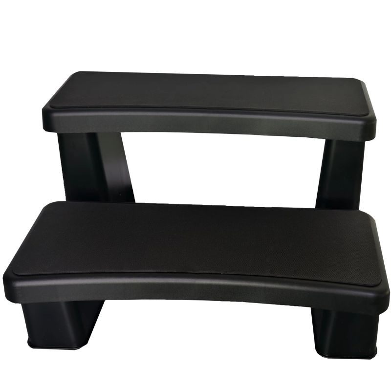Plunge City GripStep XL Chest Freezer Stool in black colour front view
