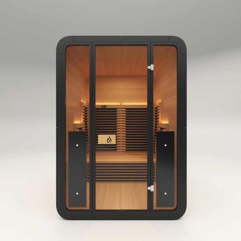 PlusLife 2-3 Person Lumina Full Spectrum Indoor Infrared Sauna Front view