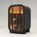 PlusLife 2–3 Person Mini Full Spectrum Outdoor Infrared Sauna in Front Side View