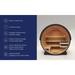 PlusLife 4–5 Person Cove Barrel Outdoor Traditional Sauna Specifications