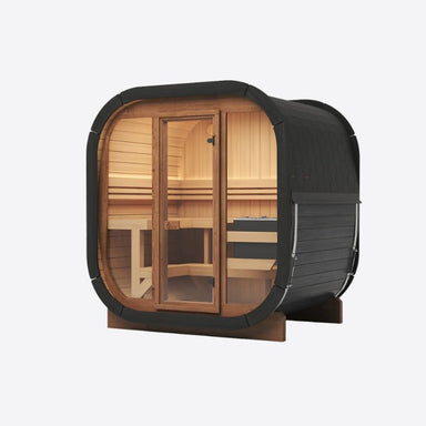 PlusLife 4–5 Person Max 2.0 Traditional Outdoor Sauna Side View