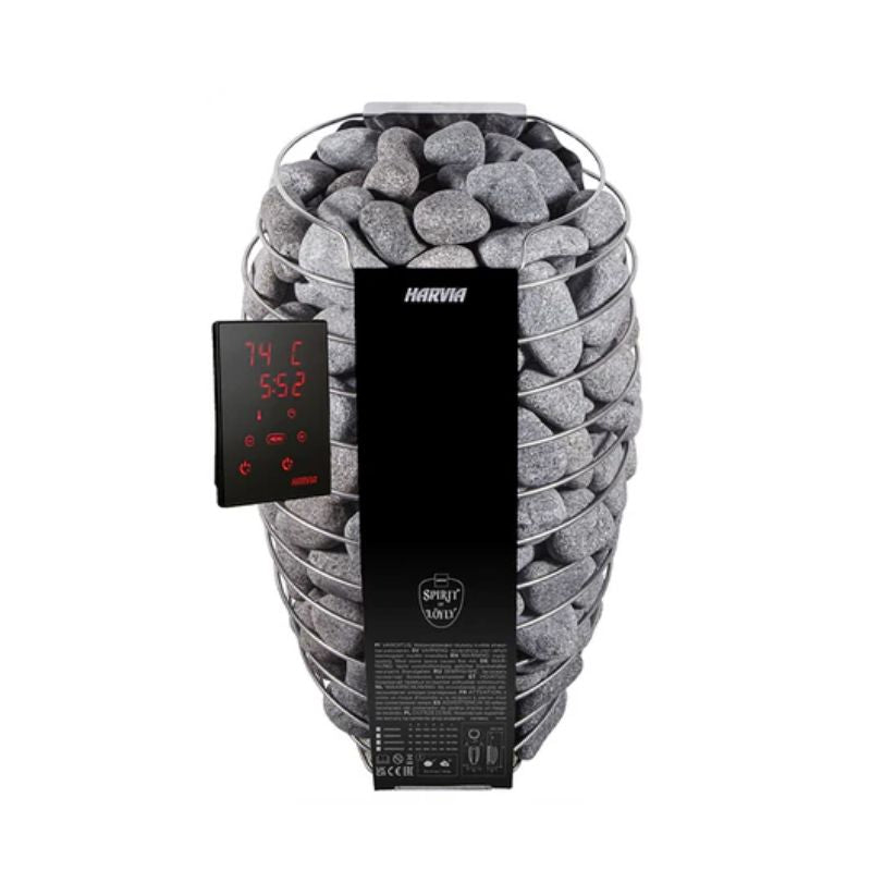 PlusLife 4–5 Person Max 2.0 Traditional Outdoor Sauna's Harvia Spirit Heater