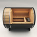 PlusLife 6-8 Person Meridian Barrel Outdoor Traditional Sauna Standard Model Top view