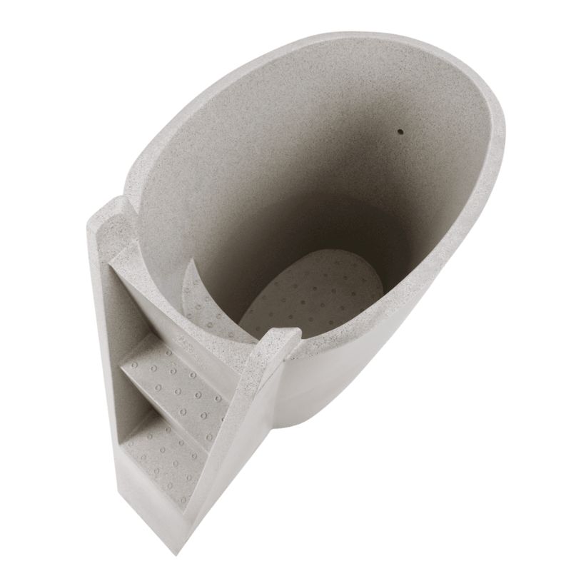 Pride On The Line Recovery Ice Bath Compact Natural Range Sand Top View