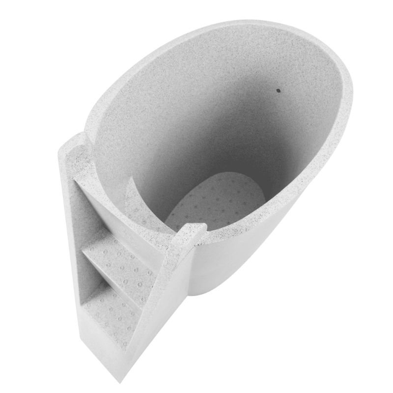 Pride On The Line Recovery Ice Bath Compact Natural Range Snow Top View