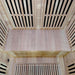 ReGen8 Duo 2 Person White Indoor Infrared Sauna Bench Inside Top View