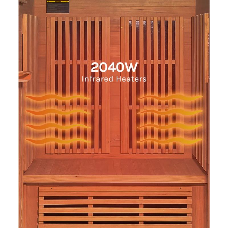 ReGen8 Duo 2 Person White Indoor Infrared Sauna power Watt Information