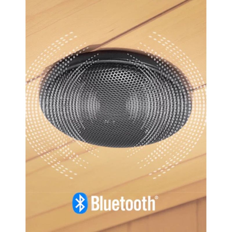 ReGen8 Duo 2 Person White Indoor Infrared Sauna Bluetoooth Speaker  Look
