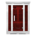 ReGen8 Duo 2 Person White Indoor Infrared Sauna Front View