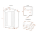 ReGen8 Duo 2 Person Outdoor Infrared Sauna Dimensions