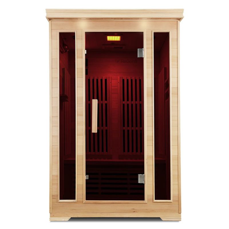 ReGen8 Duo V3 2 Person Infrared Sauna Look When Turned On