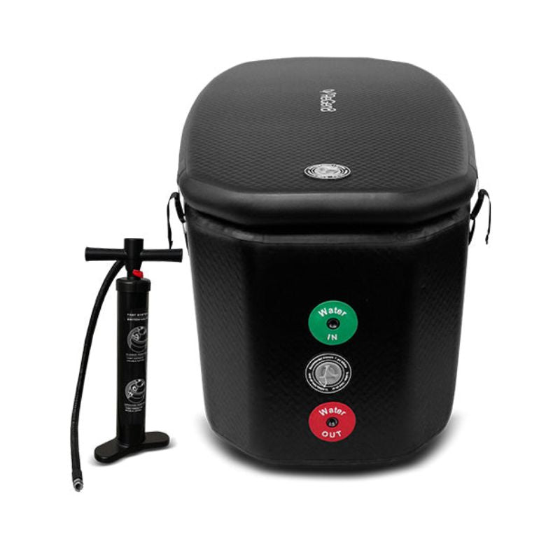 ReGen8 PolarChill Cold Plunge Portable Ice Bath Back View and pump