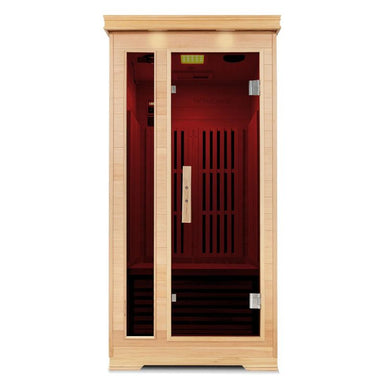 ReGen8 Solo V2 1-Person Infrared Sauna Look When Turned On