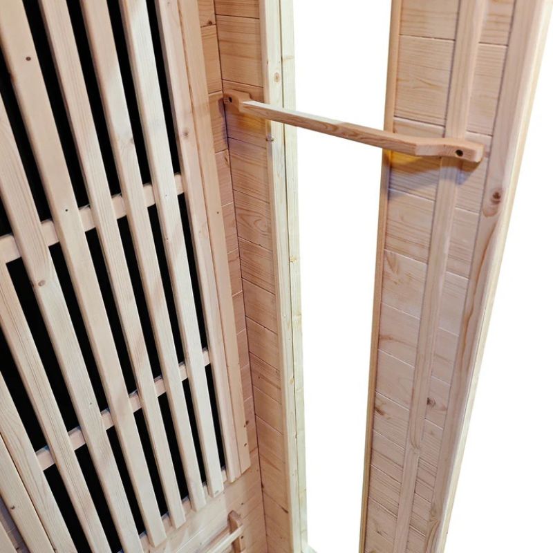 ReGen8 Trio 3 Person Outdoor Infrared Sauna Storage Inside Look