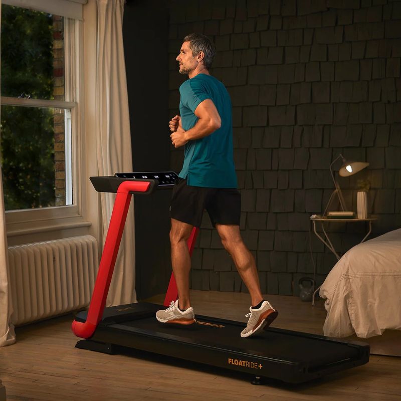 Reebok FR20z Floatride Treadmill with Man Running Side View