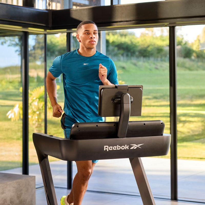 Reebok Z-Tech Treadmill with Man Running and Reebok logo showing