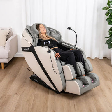 Regen8 LuxCloud Air Zero Gravity Heated Massage Chair with Woman Using