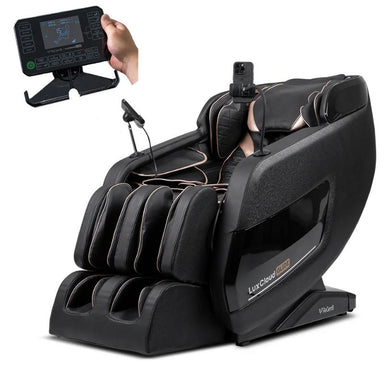 Regen8 LuxCloud Glide Zero Gravity Heated Massage Chair In Black Colour with LCD Controls