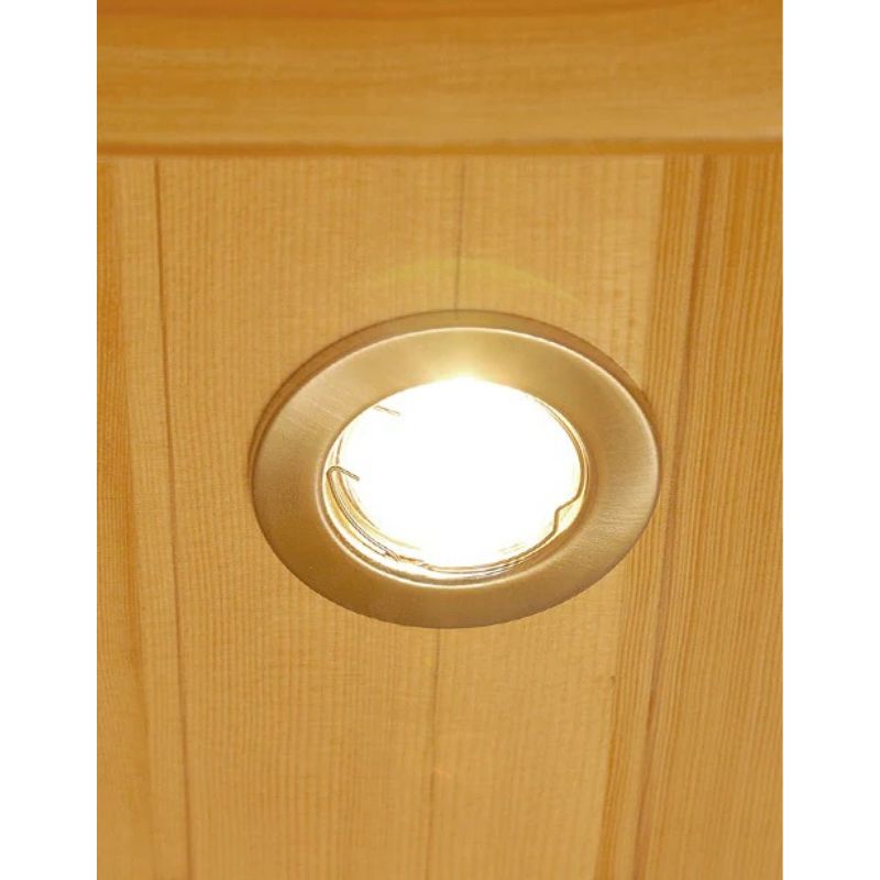 Regen8 Trio 3 Person White Outdoor Infrared Sauna Reading Light Look