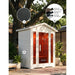 Regen8 Trio 3 Person White Outdoor Infrared Sauna with Roof feature