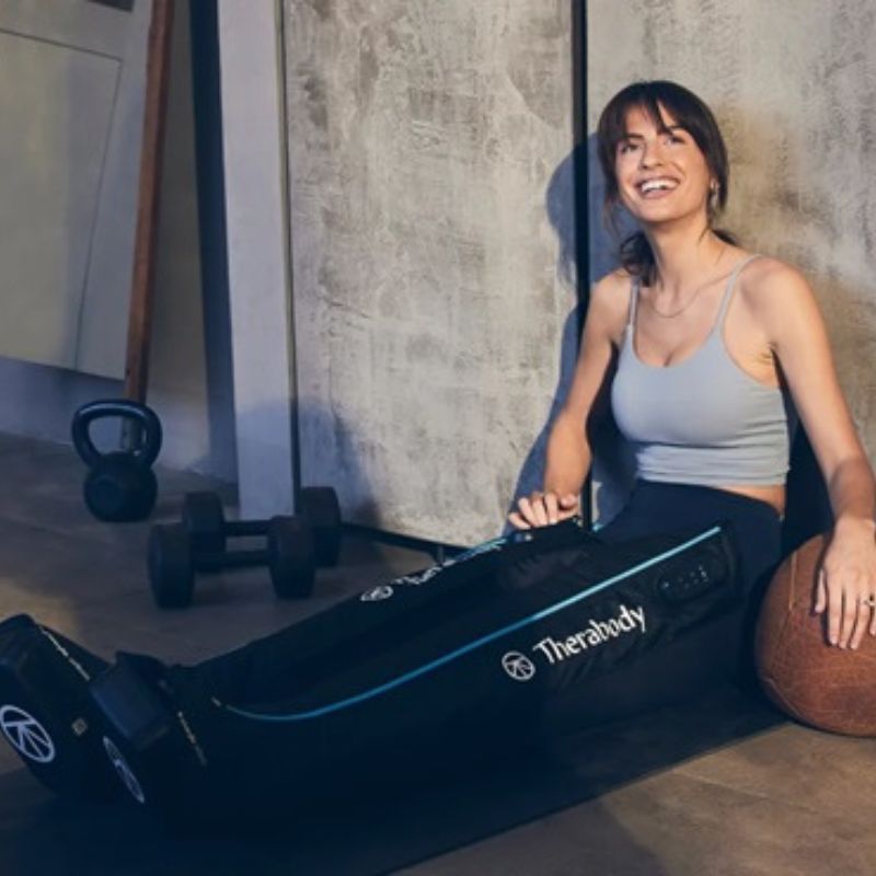 Therabody Jet Boot Experience of Female Model Using It