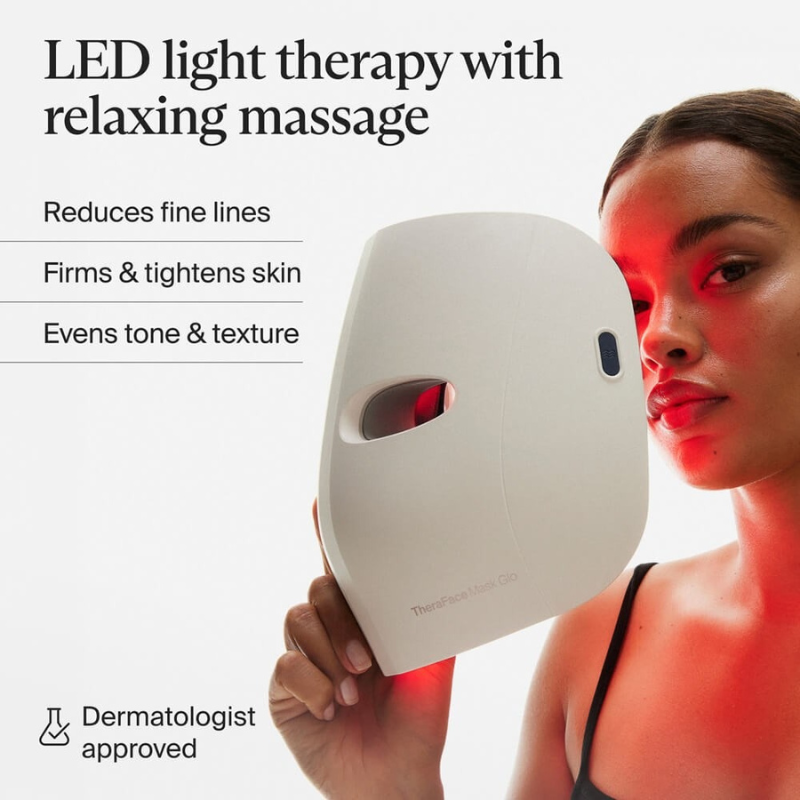 Therabody TheraFace Mask Glo Mask with LED Light Therapy benefits