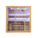 Whyric Terra 6 Person Traditional Sauna Front View with White LED