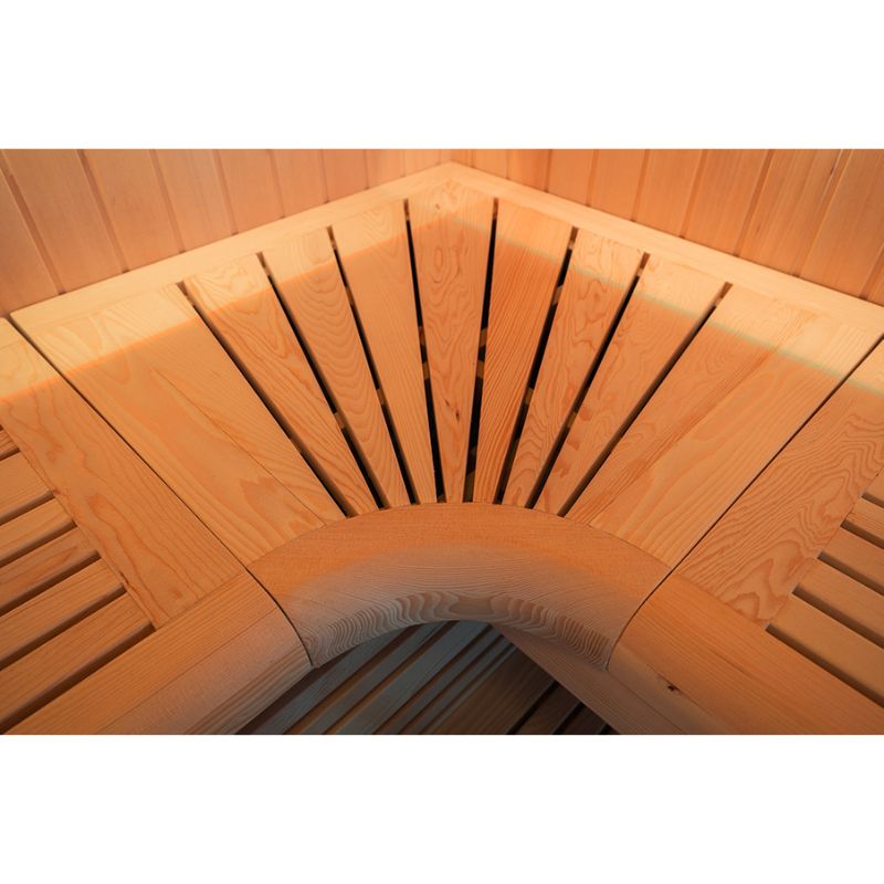 Whyric Terra 6 Person Traditional Sauna Top View of the Bench