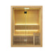 Whyric Vanta 4 Person Traditional Sauna Front Complete Look with Light On Yellow LED 