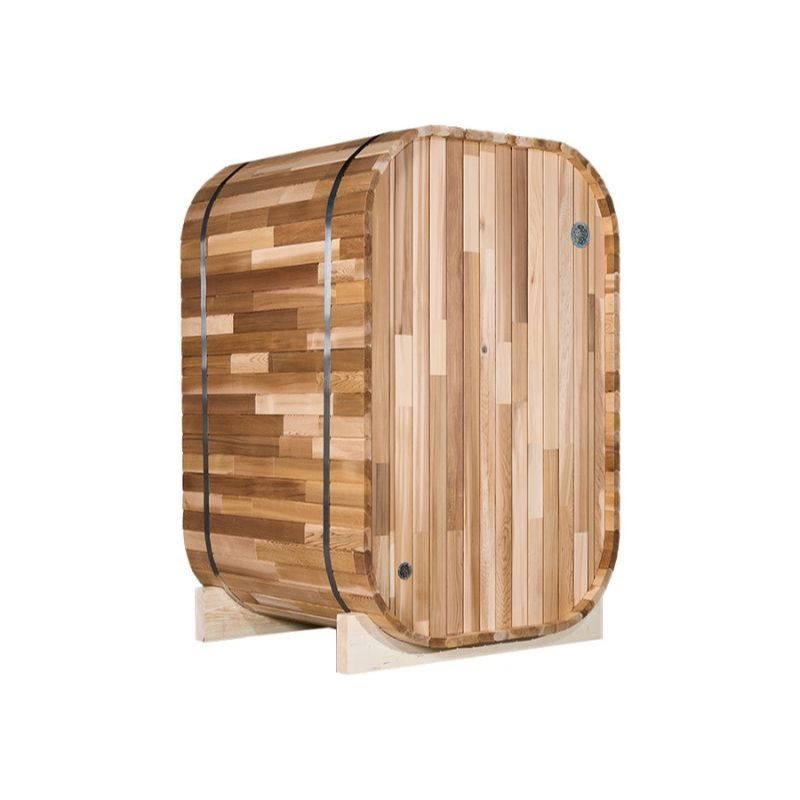 Whyric Wellness 1 Person Mini Traditional Sauna Look Of The Back And Side