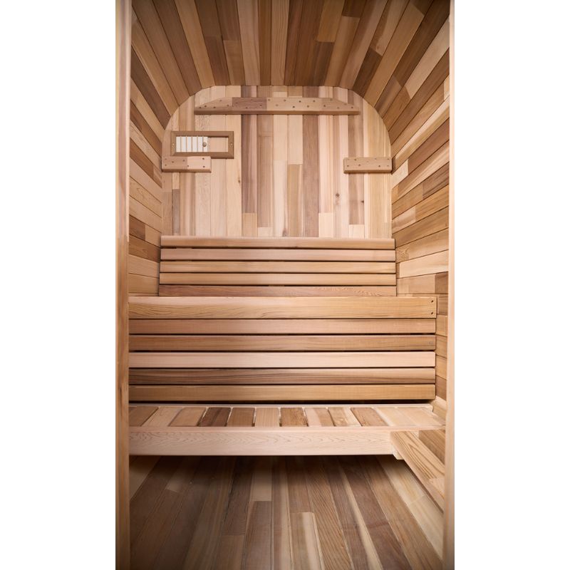 Whyric Wellness 1 Person Mini Traditional Sauna Complete Look Of The Inside