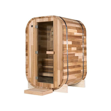 Whyric Wellness 1 Person Mini Traditional Sauna Right Side View With Door Closed 