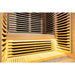 Whyric Wellness 2 Person Hemlock Infrared Sauna Another Look of the Bench Inside the Sauna