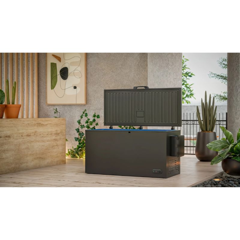 best chest freezer for cold plunge indoor with plants around