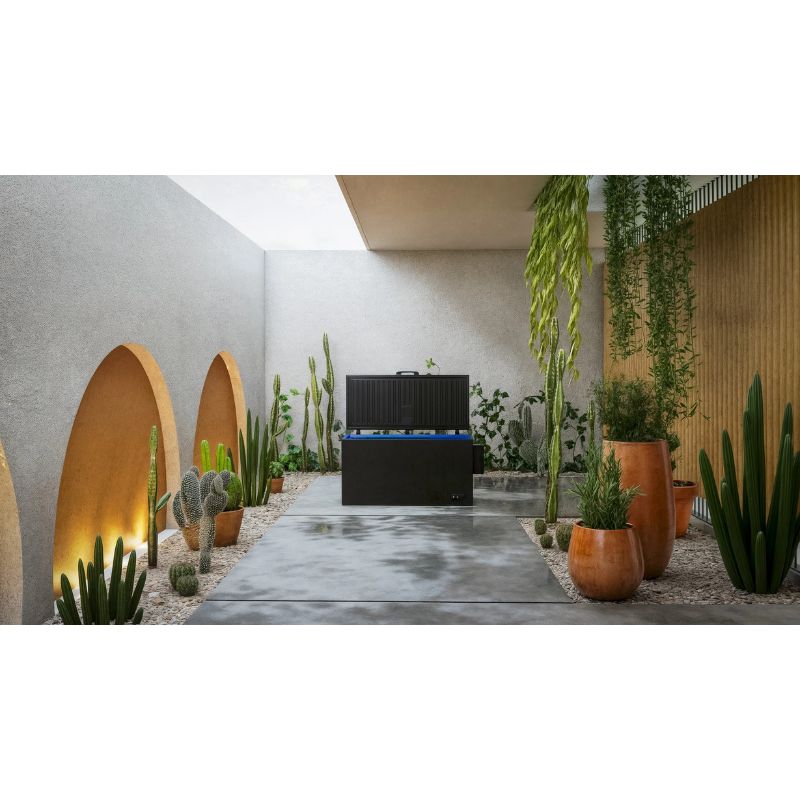 best chest freezer for ice bath outdoor with plants around