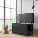 chest freezer cold plunge in black colour indoor