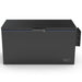 chest freezer ice bath in black colour look when lid is closed