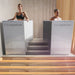 iCoolSport MiPod Mini Dual Temp Plunge Pool Pearl Grey Baths with 2 person in each bath