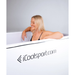 iCoolSport MiPod Pro Chill Plunge Pool in Pearl Grey with Woman Using It