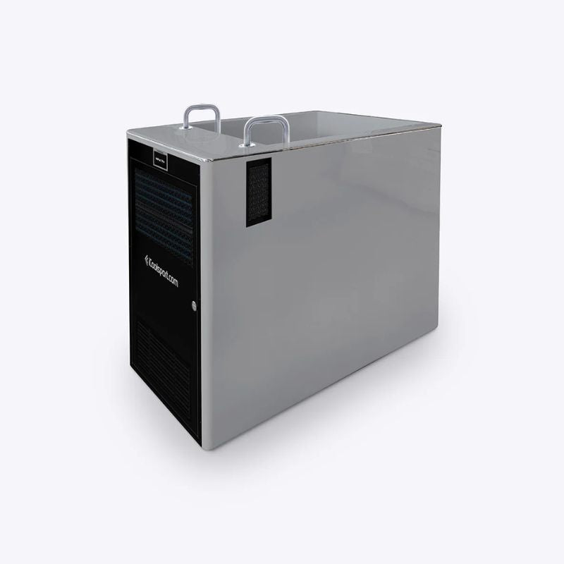 iCoolsport MiPod Elite Ice Bath in grey colour without External Turbo Mini Chiller but with stairs 