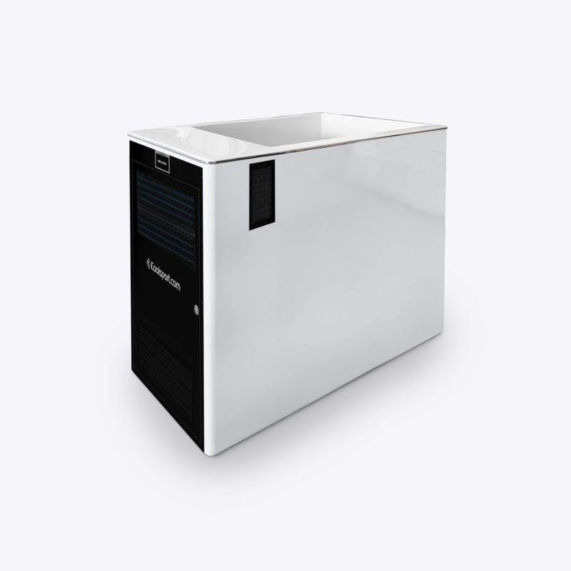iCoolsport MiPod Elite Ice Bath without External Turbo Mini Chiller and stairs white
