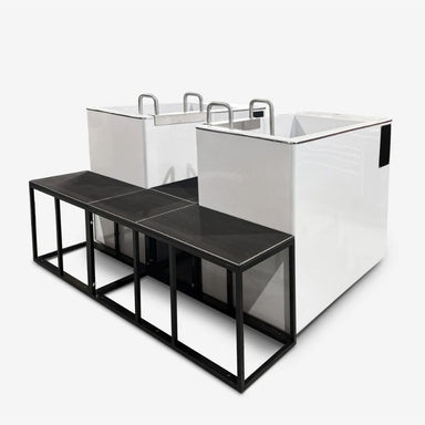 iCoolsport MiPod Ice Bath Rear Platform Complete Look with 2 Baths